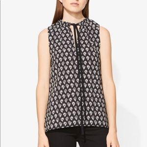 Proenza Schouler block print tie neck tank